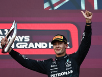 George Russell of Mercedes after the Formula 1 Grand Prix of Azerbaijan at Baku City Circuit in Baku, Azerbaijan on September 15, 2024. (