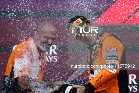 Oscar Piastri of McLaren after the Formula 1 Grand Prix of Azerbaijan at Baku City Circuit in Baku, Azerbaijan on September 15, 2024. 