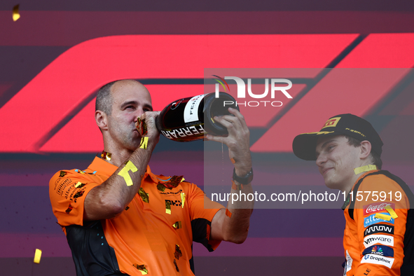 Oscar Piastri of McLaren after the Formula 1 Grand Prix of Azerbaijan at Baku City Circuit in Baku, Azerbaijan on September 15, 2024. 