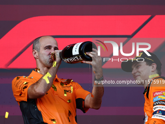 Oscar Piastri of McLaren after the Formula 1 Grand Prix of Azerbaijan at Baku City Circuit in Baku, Azerbaijan on September 15, 2024. (