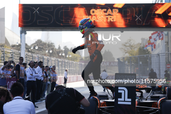 Oscar Piastri of McLaren after the Formula 1 Grand Prix of Azerbaijan at Baku City Circuit in Baku, Azerbaijan on September 15, 2024. 