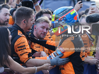 Oscar Piastri of McLaren after the Formula 1 Grand Prix of Azerbaijan at Baku City Circuit in Baku, Azerbaijan on September 15, 2024. (