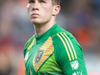 Real Salt Lake goalkeeper Gavin Beavers during a match between Houston Dynamo and Real Salt Lake at Shell Energy Stadium in Houston, Texas,...