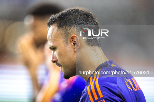 Houston Dynamo midfielder Jose De Lima Junior ''Artur'' (6) during a match between Houston Dynamo and Real Salt Lake at Shell Energy Stadium...