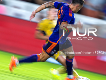 Houston Dynamo forward Ezequiel Ponce (10) drives the play down the pitch during a match between Houston Dynamo and Real Salt Lake at Shell...