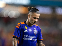 Houston Dynamo midfielder Sebastian Kowalczyk (27) during a match between Houston Dynamo and Real Salt Lake at Shell Energy Stadium in Houst...