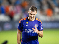 Houston Dynamo defender Erik Sviatchenko participates in a match between Houston Dynamo and Real Salt Lake at Shell Energy Stadium in Housto...