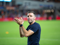 Houston Dynamo coach Ben Olsen during a match between Houston Dynamo and Real Salt Lake at Shell Energy Stadium in Houston, Texas, on Septem...