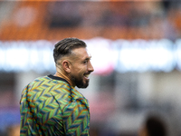 Houston Dynamo team captain Hector Herrera smiles at fans during a match between Houston Dynamo and Real Salt Lake at Shell Energy Stadium i...