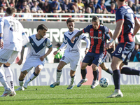 Iker Muniain of San Lorenzo plays the ball during a match between San Lorenzo and Velez as part of Copa de la Liga 2024 at Estadio Pedro Bid...