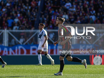 Iker Muniain of San Lorenzo is seen in action during the match between San Lorenzo and Velez as part of Copa de la Liga 2024 at Estadio Pedr...