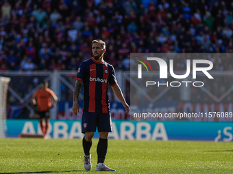 Iker Muniain of San Lorenzo is seen in action during the match between San Lorenzo and Velez as part of Copa de la Liga 2024 at Estadio Pedr...