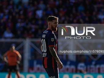 Iker Muniain of San Lorenzo is seen in action during the match between San Lorenzo and Velez as part of Copa de la Liga 2024 at Estadio Pedr...