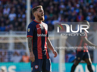 Iker Muniain of San Lorenzo is seen in action during the match between San Lorenzo and Velez as part of Copa de la Liga 2024 at Estadio Pedr...