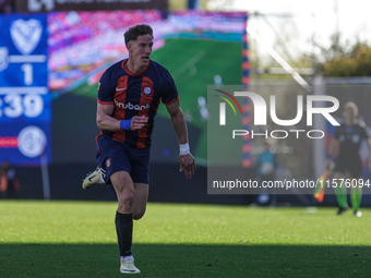 Andres Vombergar of San Lorenzo is seen in action during the match between San Lorenzo and Velez as part of Copa de la Liga 2024 at Estadio...