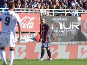 Iker Muniain of San Lorenzo is seen in action during the match between San Lorenzo and Velez as part of Copa de la Liga 2024 at Estadio Pedr...