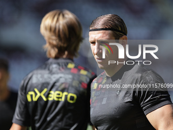 Federico Baschirotto during the Serie A 2024-2025 match between Torino and Lecce in Torino, Italy, on September 15, 2024 (