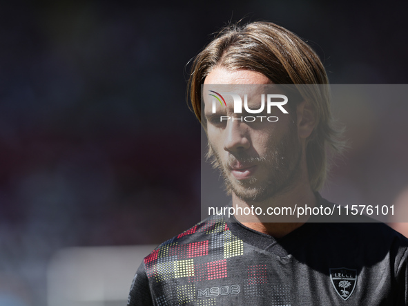 Antonino Gallo during the Serie A 2024-2025 match between Torino and Lecce in Torino, Italy, on September 15, 2024 