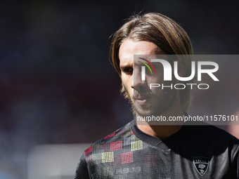 Antonino Gallo during the Serie A 2024-2025 match between Torino and Lecce in Torino, Italy, on September 15, 2024 (