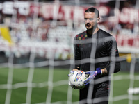 Wladimiro Falcone during the Serie A 2024-2025 match between Torino and Lecce in Torino, Italy, on September 15, 2024 (