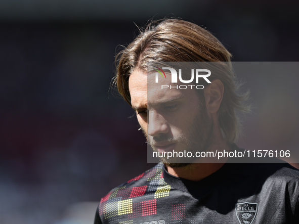 Antonino Gallo during the Serie A 2024-2025 match between Torino and Lecce in Torino, Italy, on September 15, 2024 