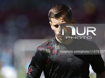 Ylber Ramadani during the Serie A 2024-2025 match between Torino and Lecce in Torino, Italy, on September 15, 2024 (