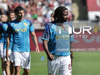 Adrien Tam?ze during the Serie A 2024-2025 match between Torino and Lecce in Torino, Italy, on September 15, 2024 (