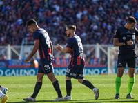 Iker Muniain of San Lorenzo gestures during the match between San Lorenzo and Velez as part of Copa de la Liga 2024 at Estadio Pedro Bidegai...