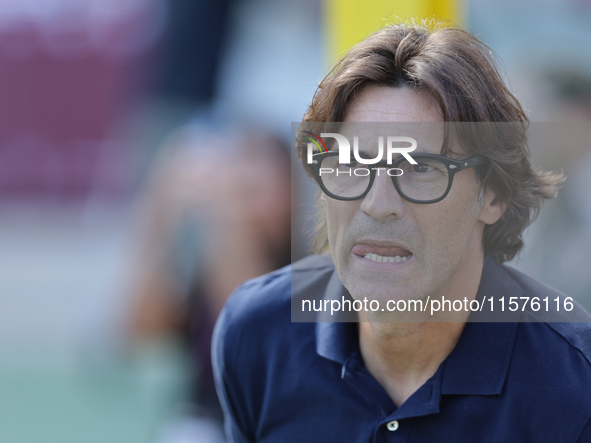 Paolo Vanoli during the Serie A 2024-2025 match between Torino and Lecce in Torino, Italy, on September 15, 2024 