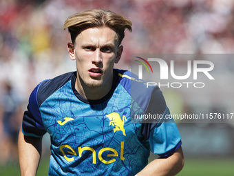 Marcus Pedersen during the Serie A 2024-2025 match between Torino and Lecce in Torino, Italy, on September 15, 2024 (