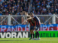 Iker Muniain and Elian Irala of San Lorenzo during the match between San Lorenzo and Velez as part of Copa de la Liga 2024 at Estadio Pedro...