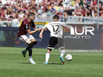 Ivan Ili? during the Serie A 2024-2025 match between Torino and Lecce in Torino, Italy, on September 15, 2024 (