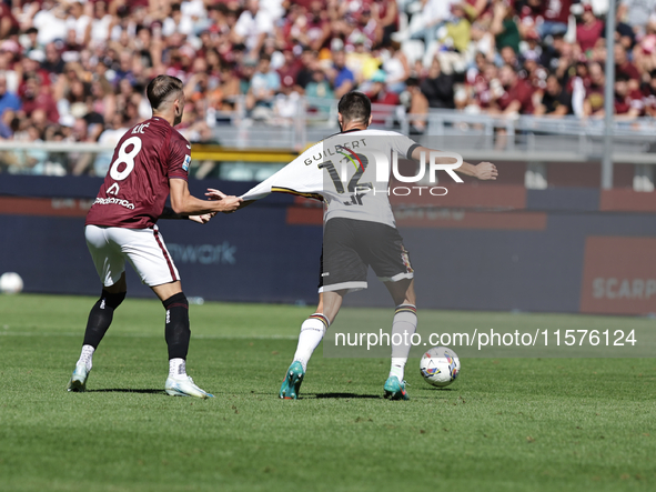 Ivan Ili? during the Serie A 2024-2025 match between Torino and Lecce in Torino, Italy, on September 15, 2024 