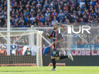 Iker Muniain of San Lorenzo is seen in action during the match between San Lorenzo and Velez as part of Copa de la Liga 2024 at Estadio Pedr...