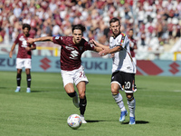 Samuele Ricci during the Serie A 2024-2025 match between Torino and Lecce in Torino, Italy, on September 15, 2024 (