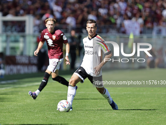 Ylber Ramadani during the Serie A 2024-2025 match between Torino and Lecce in Torino, Italy, on September 15, 2024 (