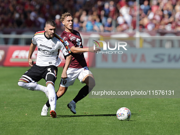 Ante Rebic during the Serie A 2024-2025 match between Torino and Lecce in Torino, Italy, on September 15, 2024 