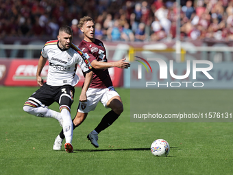 Ante Rebic during the Serie A 2024-2025 match between Torino and Lecce in Torino, Italy, on September 15, 2024 (