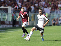 Ylber Ramadani during the Serie A 2024-2025 match between Torino and Lecce in Torino, Italy, on September 15, 2024 (