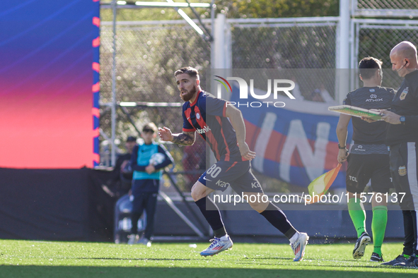 Iker Muniain of San Lorenzo is seen in action during the match between San Lorenzo and Velez as part of Copa de la Liga 2024 at Estadio Pedr...