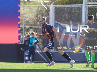 Iker Muniain of San Lorenzo is seen in action during the match between San Lorenzo and Velez as part of Copa de la Liga 2024 at Estadio Pedr...