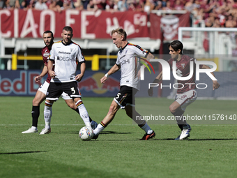 Balthazar Pierret during the Serie A 2024-2025 match between Torino and Lecce in Torino, Italy, on September 15, 2024 (