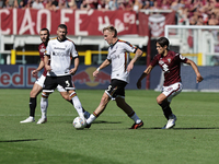 Balthazar Pierret during the Serie A 2024-2025 match between Torino and Lecce in Torino, Italy, on September 15, 2024 (