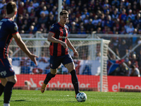 Gaston Campi of San Lorenzo plays the ball during a match between San Lorenzo and Velez as part of Copa de la Liga 2024 at Estadio Pedro Bid...