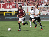 Samuele Ricci during the Serie A 2024-2025 match between Torino and Lecce in Torino, Italy, on September 15, 2024 (