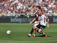 Balthazar Pierret during the Serie A 2024-2025 match between Torino and Lecce in Torino, Italy, on September 15, 2024 (