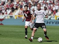 Balthazar Pierret during the Serie A 2024-2025 match between Torino and Lecce in Torino, Italy, on September 15, 2024 (