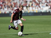 Marcus Pedersen during the Serie A 2024-2025 match between Torino and Lecce in Torino, Italy, on September 15, 2024 (