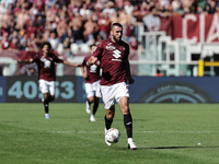 Sebastian Walukiewicz during the Serie A 2024-2025 match between Torino and Lecce in Torino, Italy, on September 15, 2024 (