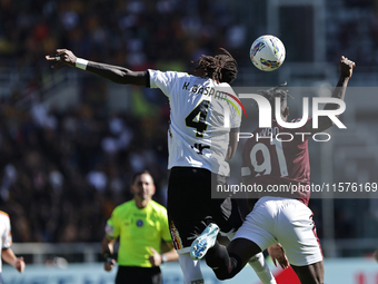 Kialonda Gaspar during the Serie A 2024-2025 match between Torino and Lecce in Torino, Italy, on September 15, 2024 (